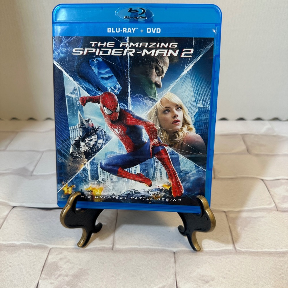 The Amazing Spider-Man 2 Blu-ray DVD 2-Discs Andrew Garfield Marvel 2014 PG-13